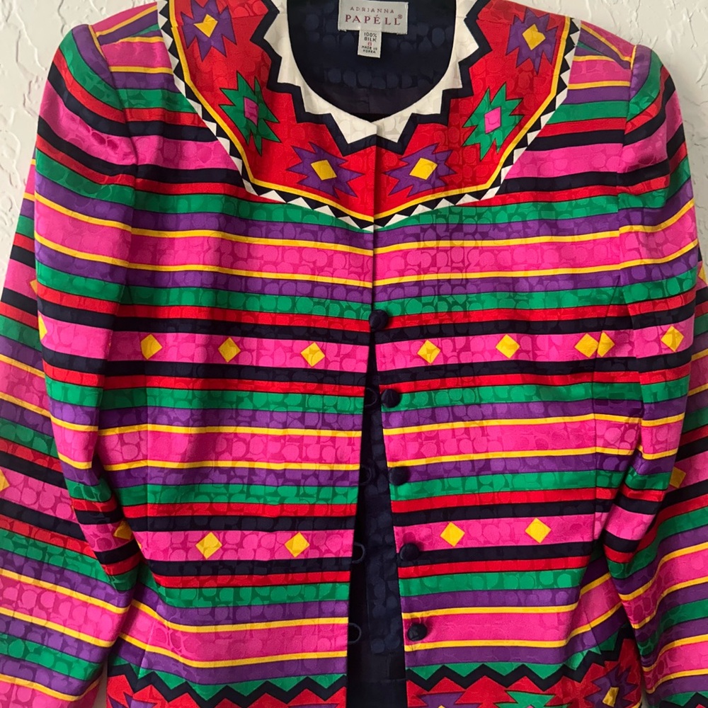 Vintage Adrianna Papell Blazer - Picture 6 of 7